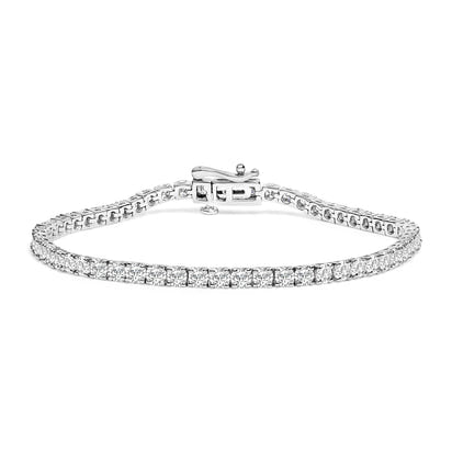 14K White Gold 6.00 CTW Lab Grown Diamond Classic Tennis Bracelet  - 7.25