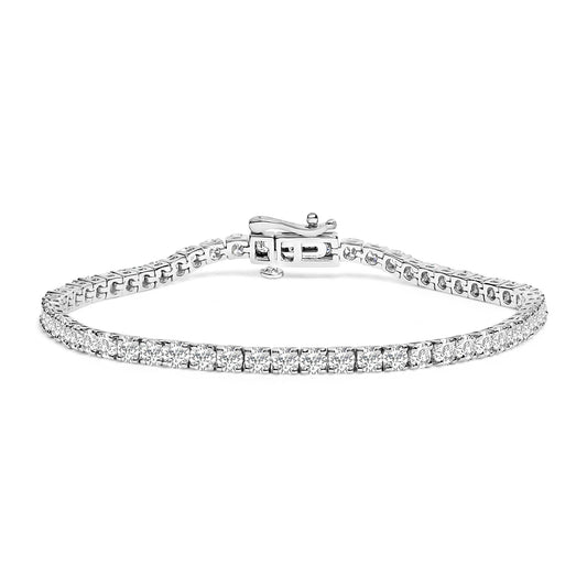 14K White Gold 6.00 CTW Lab Grown Diamond Classic Tennis Bracelet  - 7.25"