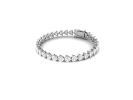 10 CTW Trillion Moissanite Tennis Bracelet