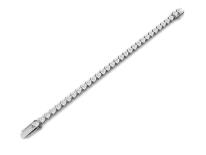 10 CTW Trillion Moissanite Tennis Bracelet