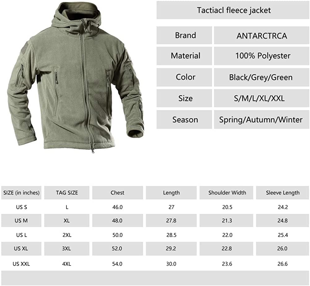 Outdoor Military Tactical Polar Fleece Jacket-4