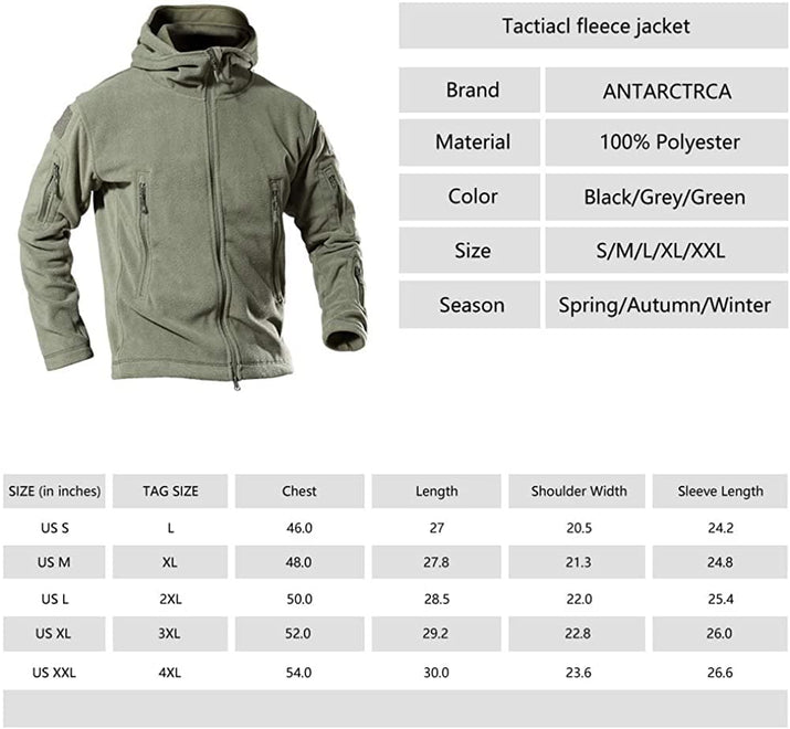 Outdoor Military Tactical Polar Fleece Jacket-4