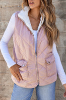 Lillian Fleece Lined Quilted Vest-0