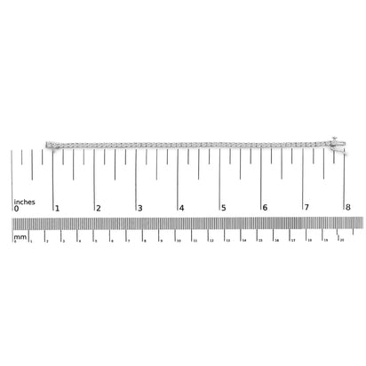 14K White Gold 6.00 CTW Lab Grown Diamond Classic Tennis Bracelet  - 7.25