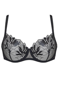 Transparent Demi Bra Gorteks Coco Black-2