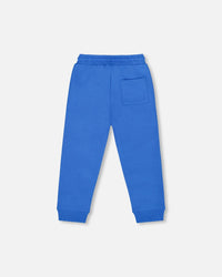 Fleece Sweatpants Blue-2