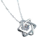 Moissanite Star of David Pendant Necklace -0.5 ct