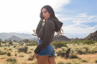 6036 - Women's Cropped Fleece Hoodie-6