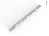 Bezel Set Moissanite Tennis Bracelet - Sterling Silver