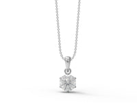 Moissanite Solitaire Pendant - 925 Sterling Silver