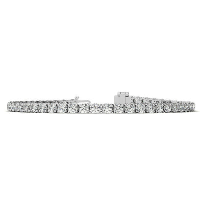 6ctw Created Moissanite Tennis Bracelet - 3mm Stones - 14K Gold Overlay in White, Yellow or Rose Gold