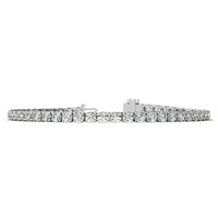 6.00 CTW AGI Certified Lab Grown Diamond Tennis Bracelet – 14K White Gold Overlay