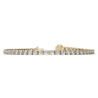 2CTW Created Moissanite Tennis Bracelet - Sterling Silver, 7" Length, White or 14K Gold Plated