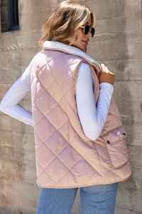 Lillian Fleece Lined Quilted Vest-1