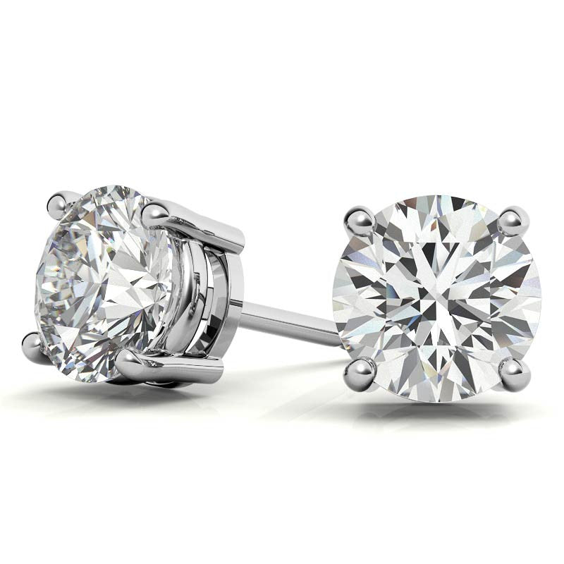 AGI Certified 1.50 CTW Lab Grown Diamond (F/VS) Stud Earrings
