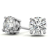 AGI Certified 1.50 CTW Lab Grown Diamond (F/VS) Stud Earrings